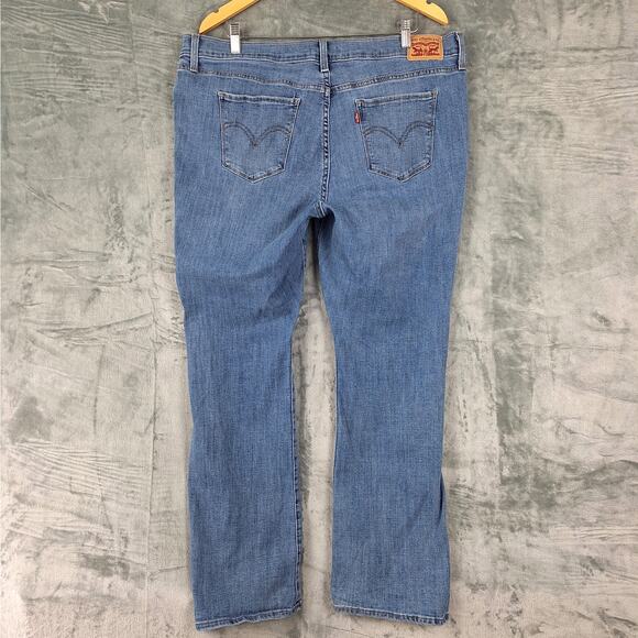Levis 415 Classic Bootcut Jeans 20W Denim Medium Wash High Rise Stretch Western - Picture 10 of 10